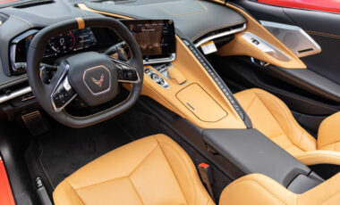 Chevrolet Corvette C8 Red on Beige