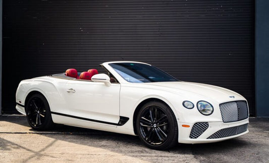 Bentley Continental GTC White on Red