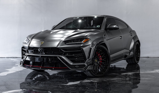 Lamborghini Urus Wide Body Gray on Black