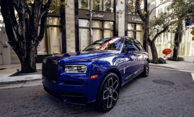 Rolls Royce Cullinan Blue on Orange