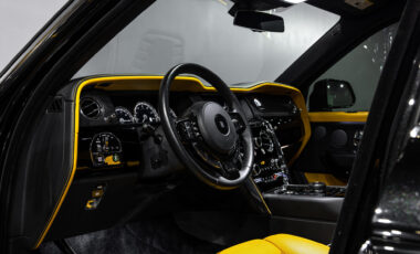 Rolls Royce Cullinan Black on Yellow