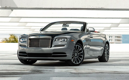 Rolls Royce Dawn Gray on Red.