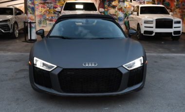 Audi R8 Matte Black on Black
