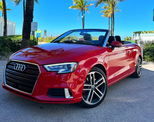 Audi A3 Red on Black