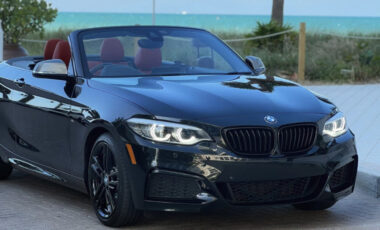 BMW M240i Convertible Black on Red