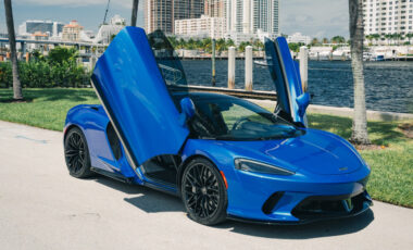 McLaren GT Blue on Black