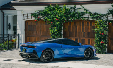 McLaren GT Blue on Black