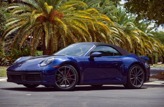 Porsche 911 Carrera S Blue on Black