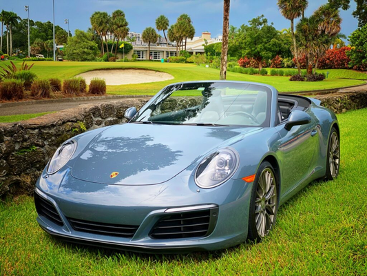 Porsche 911 Carrera Cabriolet Gray on Black