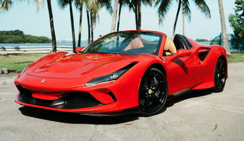 Ferrari F8 Red on Peanut Butter