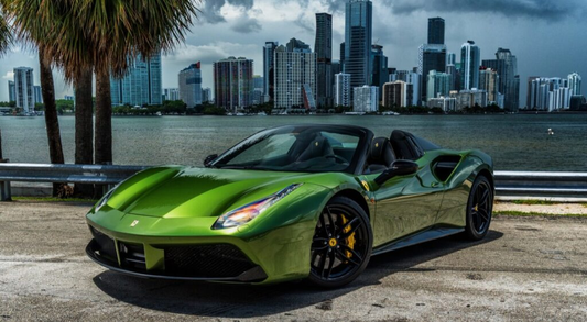 Ferrari 488 Mamba Green on Black