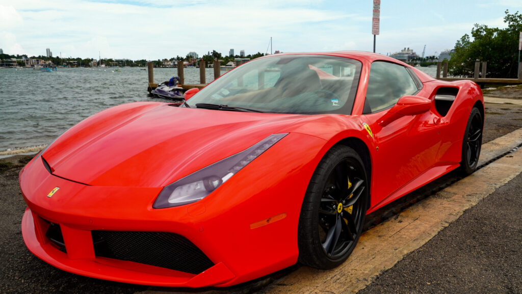 Ferrari 488 Red on Peanut Butter