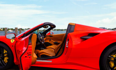 Ferrari 488 Red on Peanut Butter