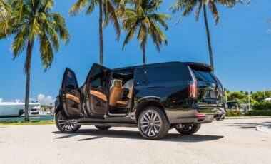 Cadillac Escalade Rentals Black on Peanut Butter