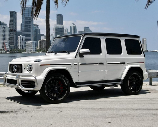 Mercedes Benz G63 AMG White on Red (G Wagon)