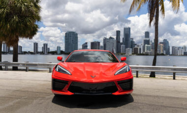 Chevrolet Corvette C8 Red on Beige