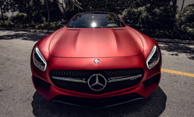 Mercedes Benz AMG GTs Matte Orange on Black