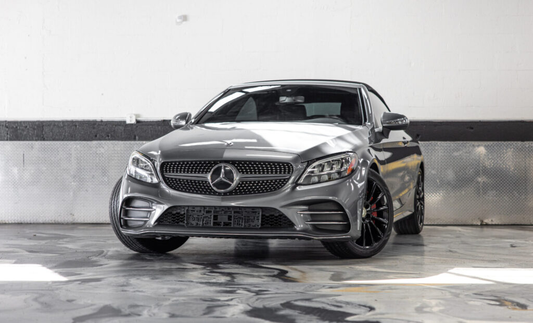 Mercedes Benz C300 Convertible Gray on Red
